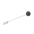 Sterling silver pin with loellingite stone