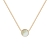 Timeless gold necklace for layering with light gemstone