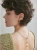 Sterling silver ear cuff with polished spheres and Baltic amber detail