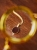 Gold 585 medallion with Baltic amber in warm tones