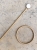 Minimalist circle hair slide with milky opal