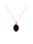 14k gold necklace with Baltic amber oval pendant