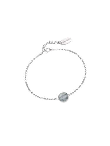 Sterling silver bracelet with dolomite Picasso