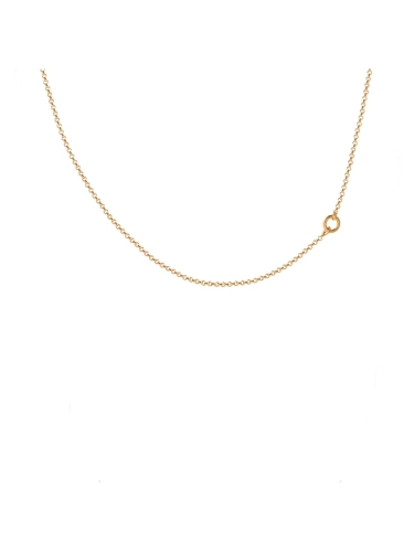 Gold-plated ankle bracelet with a delicate chain