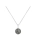 Delicate sterling silver necklace with authentic meteorite pendant