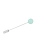 Sterling silver pin with natural chrysoprase