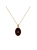 Gold-plated necklace with Baltic amber and engraved initial