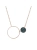 14k solid gold necklace with natural green nephrite pendant