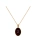 Gold-plated amber necklace with letter Z