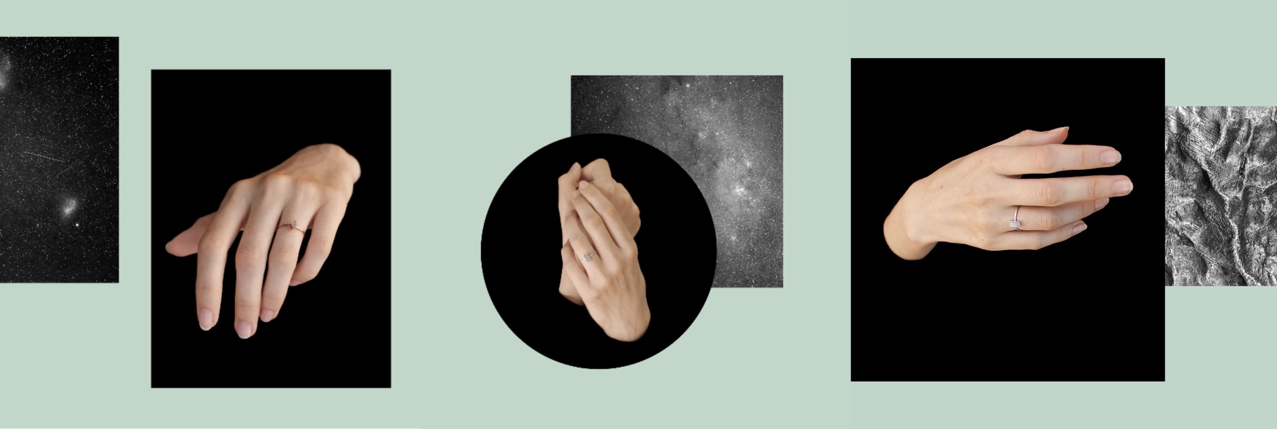 Jewelry with meteorites