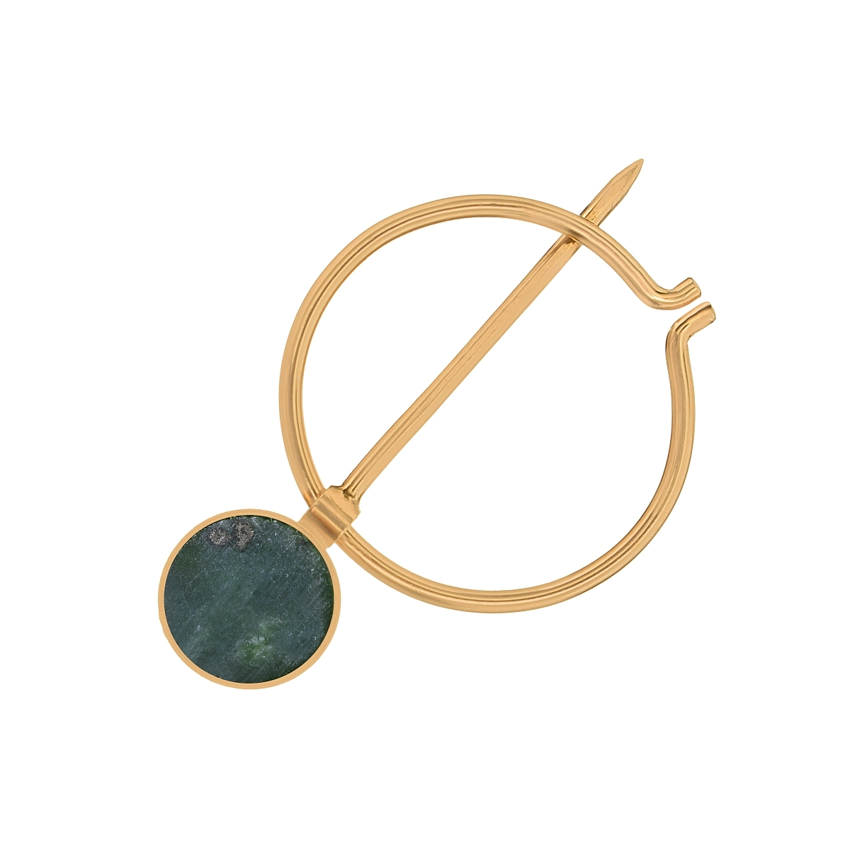 Berberian Brooch with Nephrite